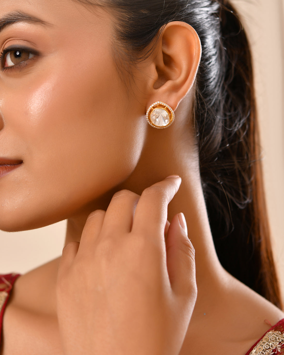 Polki Hoor Earring