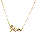 Name Diamond Necklace-Veyaa