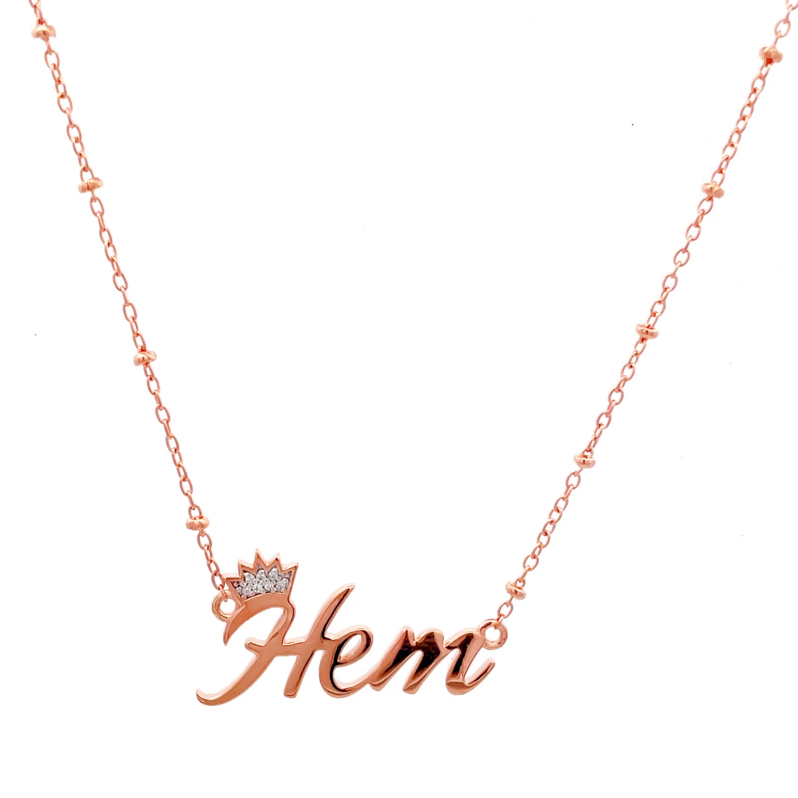 Name Diamond Necklace-Veyaa