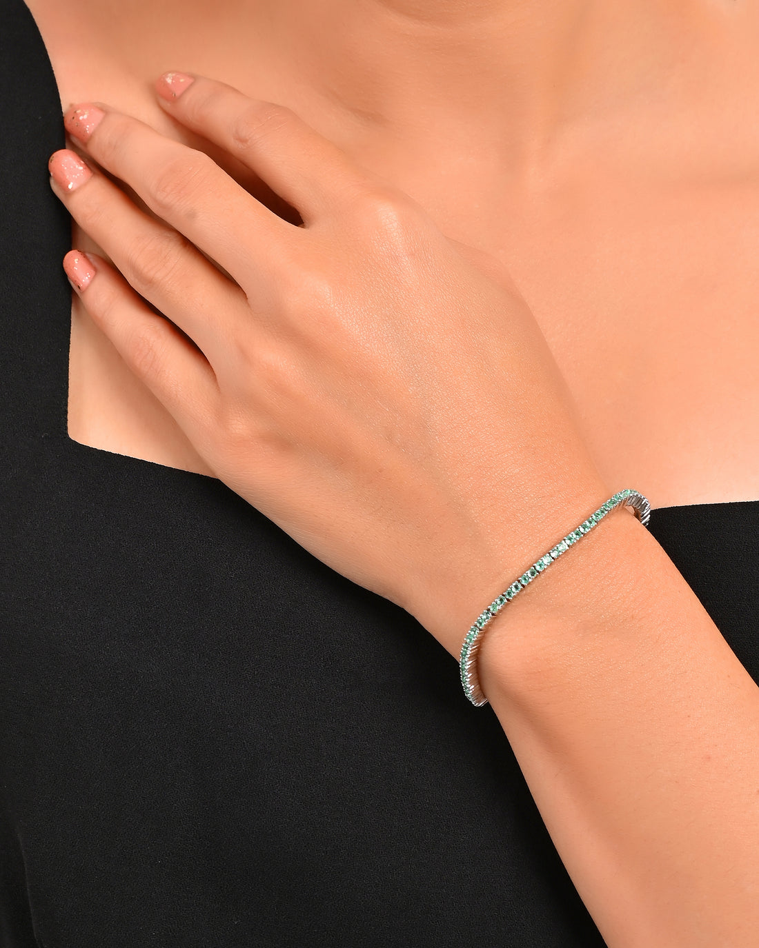 Real Emerald Tennis Bracelet