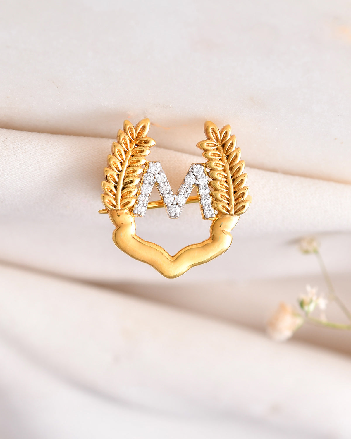 Personalised 0.14 Carat Diamond Brooch-Veyaa