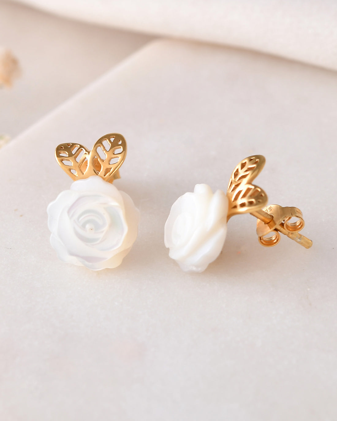 Flower Stud Earrings-Veyaa