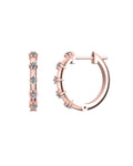 Aina 0.15 Carat Diamond Hoops Earrings-Veyaa