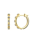 Aina 0.15 Carat Diamond Hoops Earrings-Veyaa