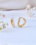 Love 0.15 Carat Diamond Hoops Earrings-Veyaa