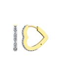 Love 0.15 Carat Diamond Hoops Earrings-Veyaa