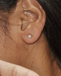 Solitaire 0.28 Carat Diamond Earring-Veyaa
