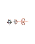 Solitaire 0.28 Carat Diamond Earring-Veyaa