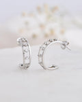Loop 0.25 Carat Diamond Earrings-Veyaa