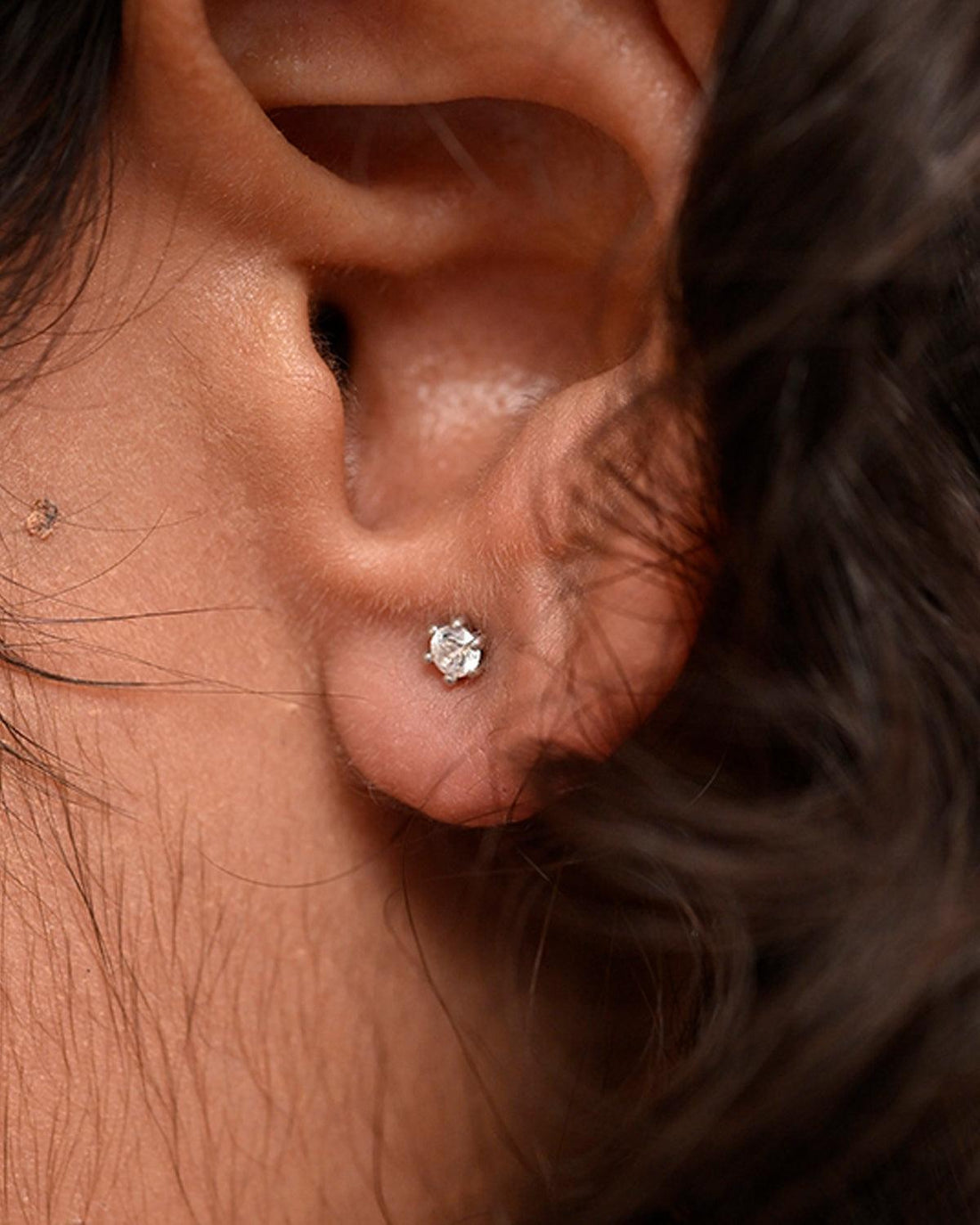 Dot 0.16 Carat Diamond Earrings-Veyaa