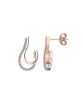 Sway 0.13 Carat Diamond Earrings-Veyaa