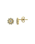 Fleur 0.14 Carat Diamond Earrings-Veyaa