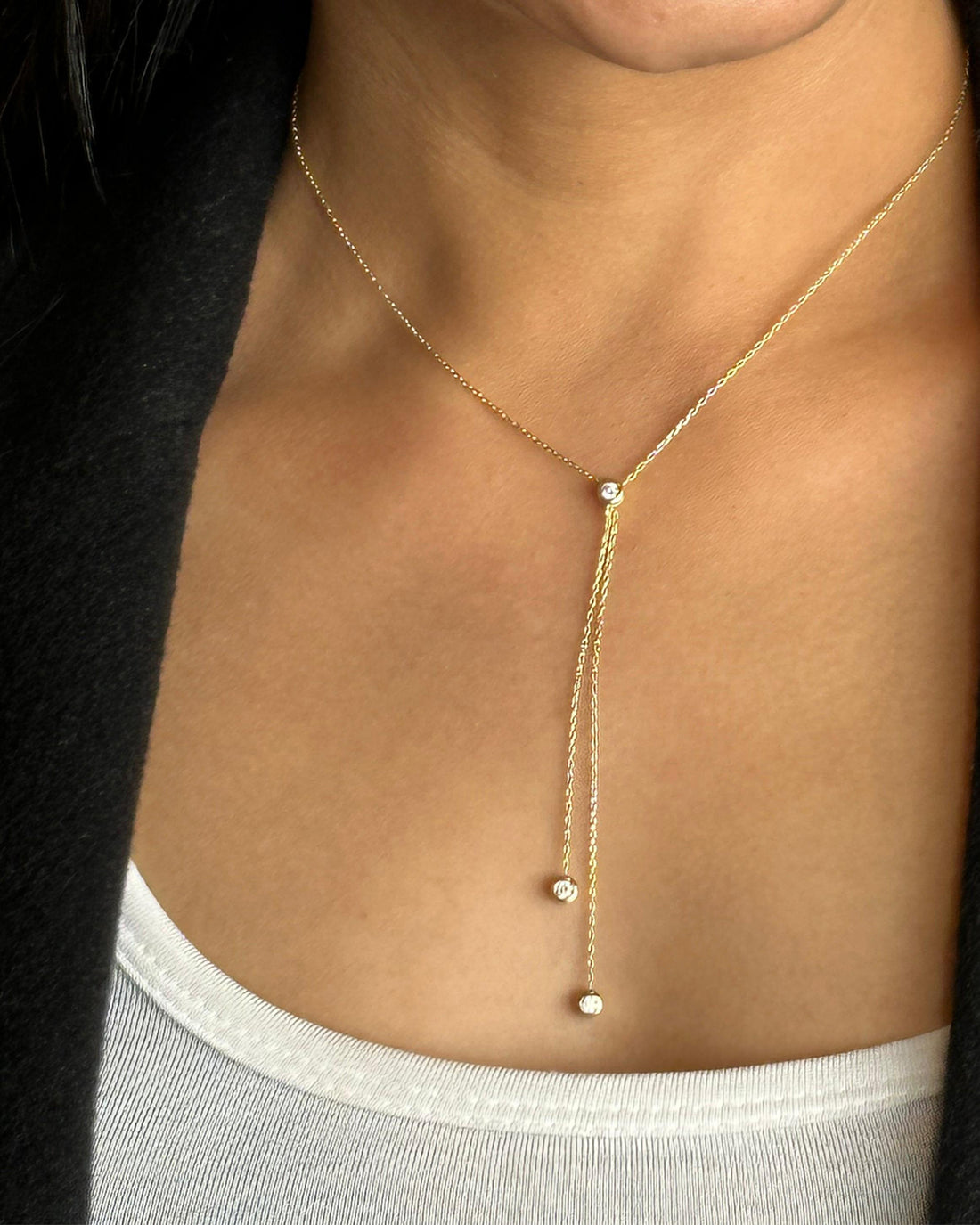 Sway 0.23 Carat Diamond Neckpiece-Veyaa