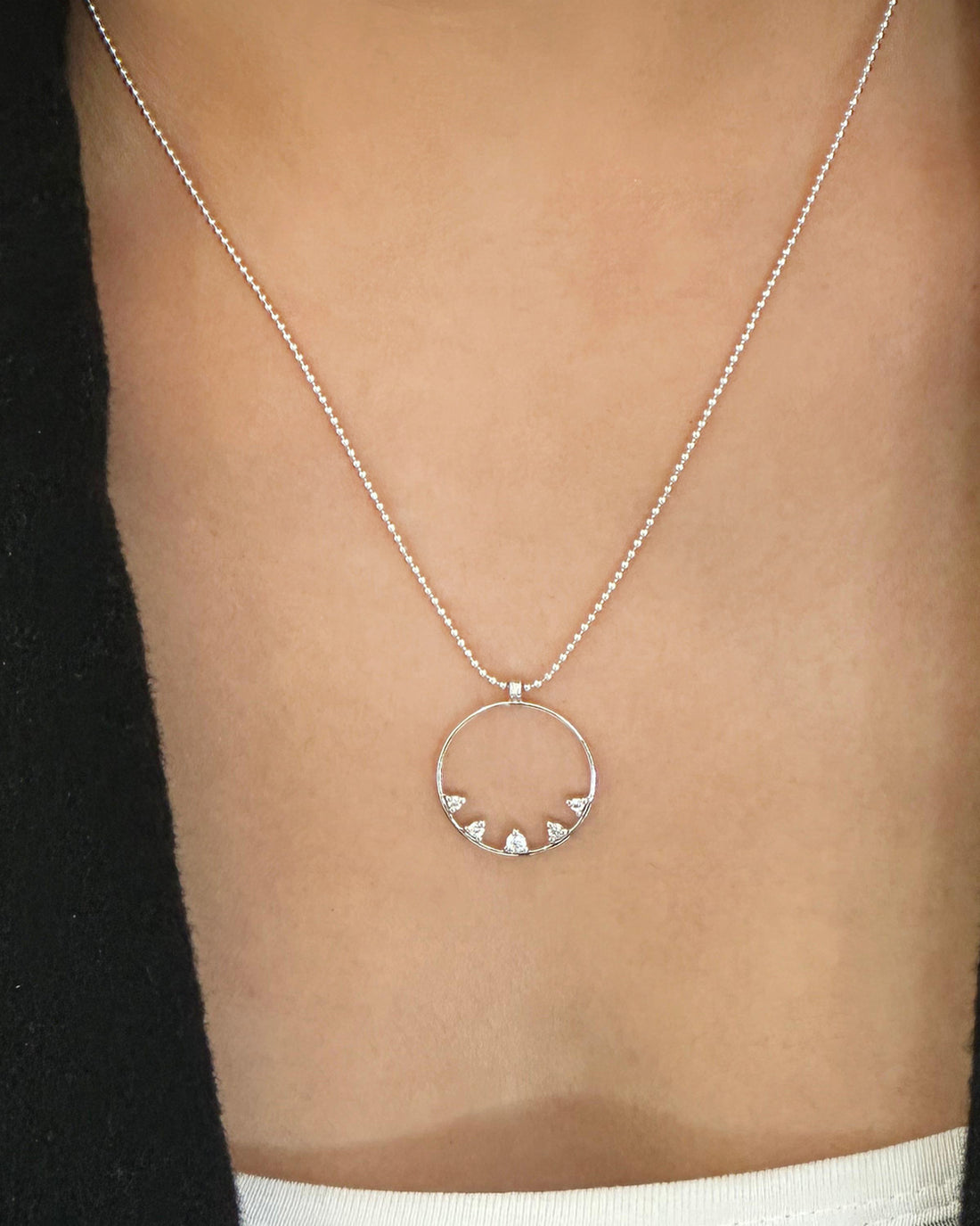 Aura 0.17 Carat Diamond Neckpiece-Veyaa