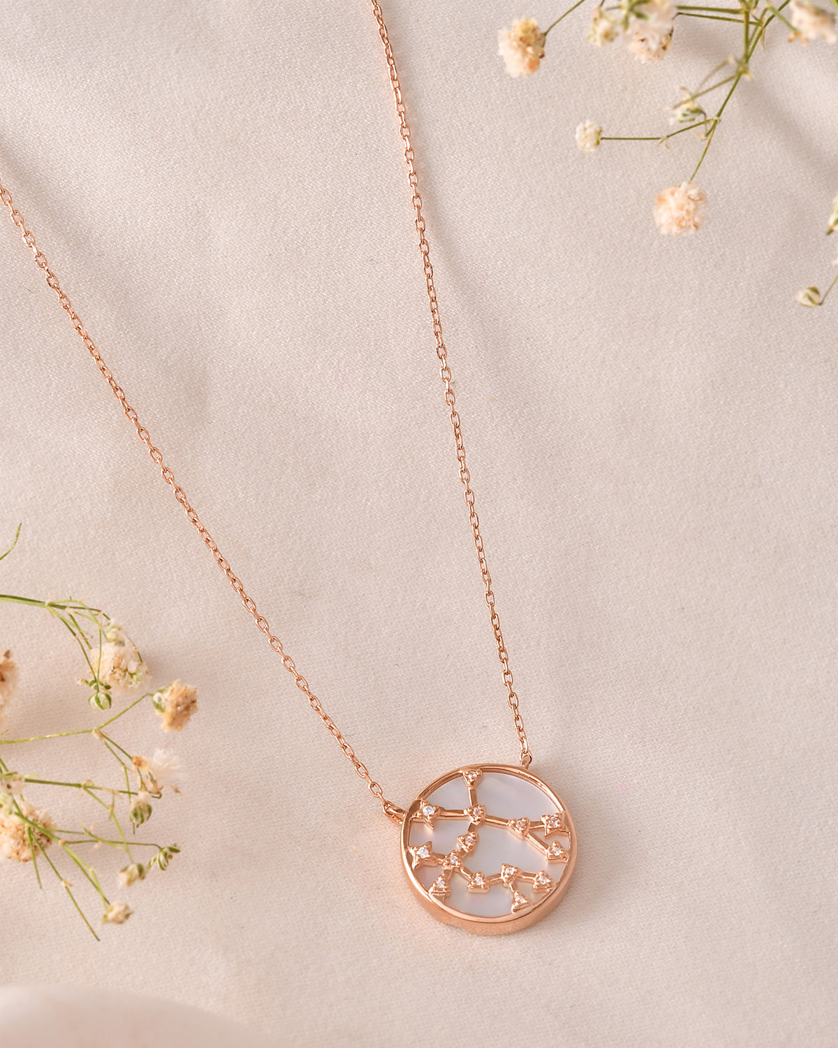 Gemini Zodiac Necklace-Veyaa