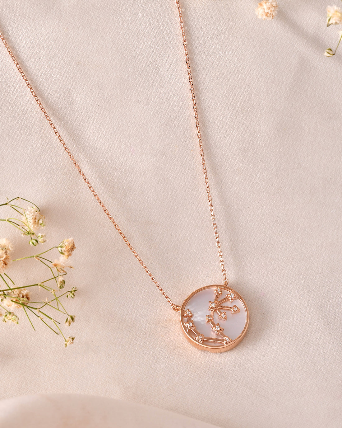 Scorpio Zodiac Necklace-Veyaa