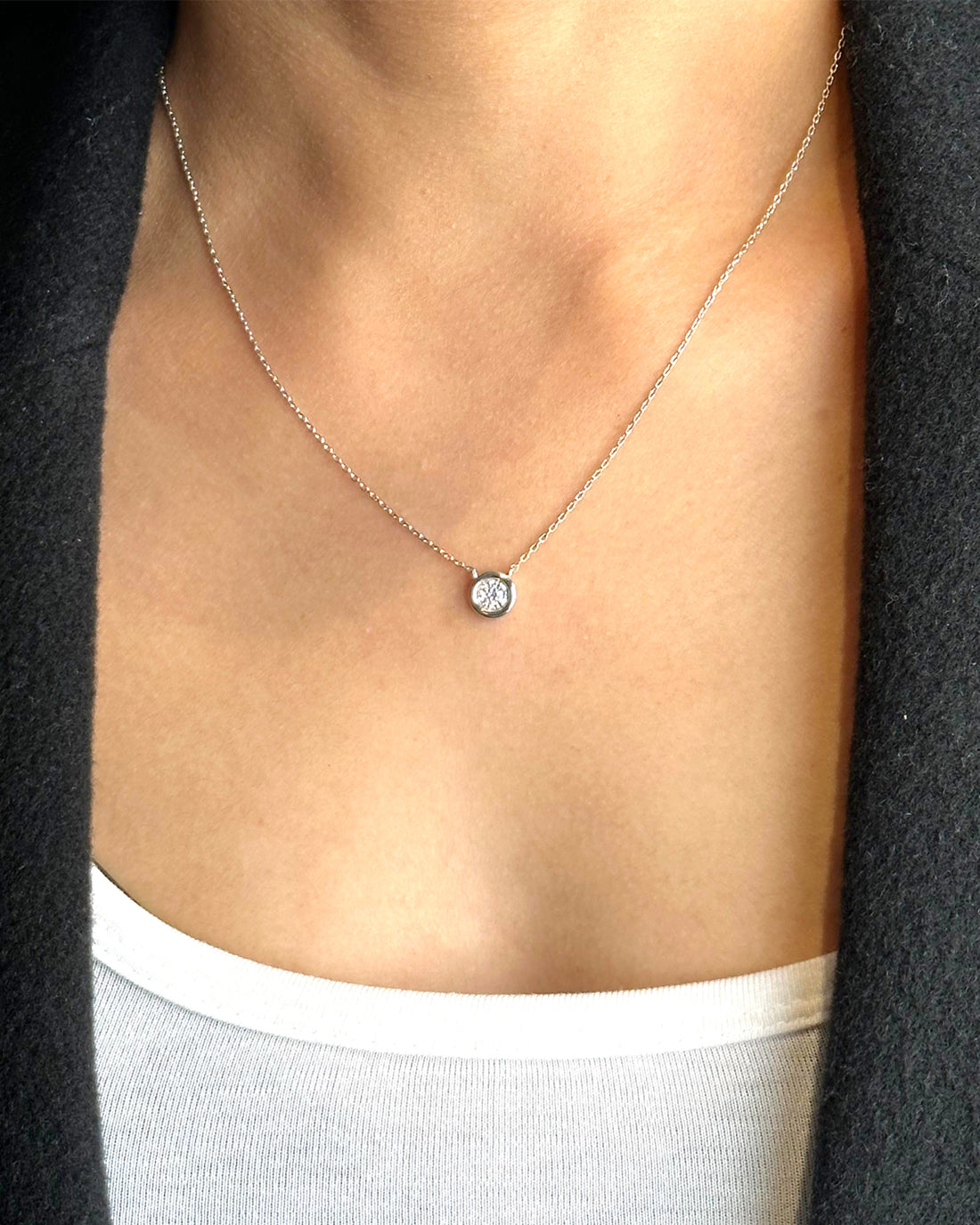 Everyday 0.10 Carat Diamond Neckpiece-Veyaa