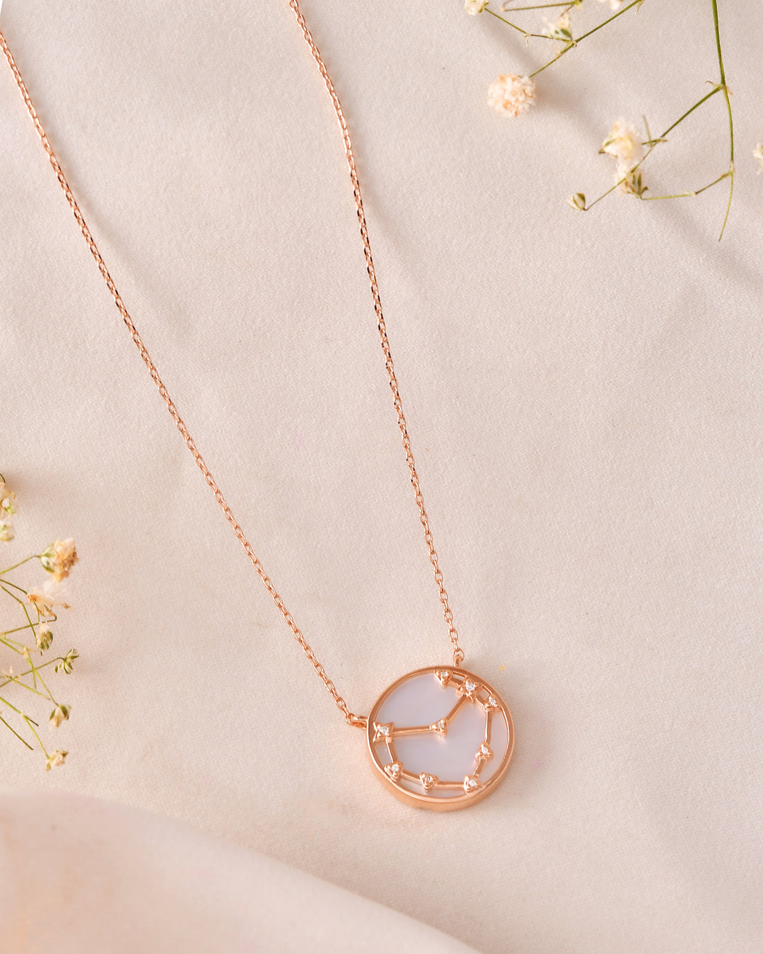 Capricorn Zodiac Necklace-Veyaa