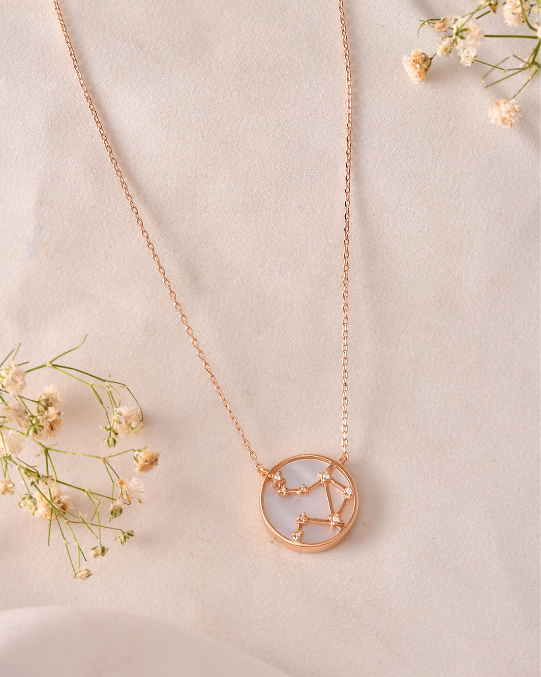 Libra Zodiac Necklace-Veyaa
