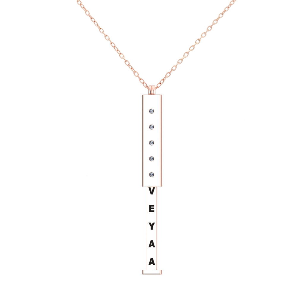 Hidden Name Necklace-Veyaa