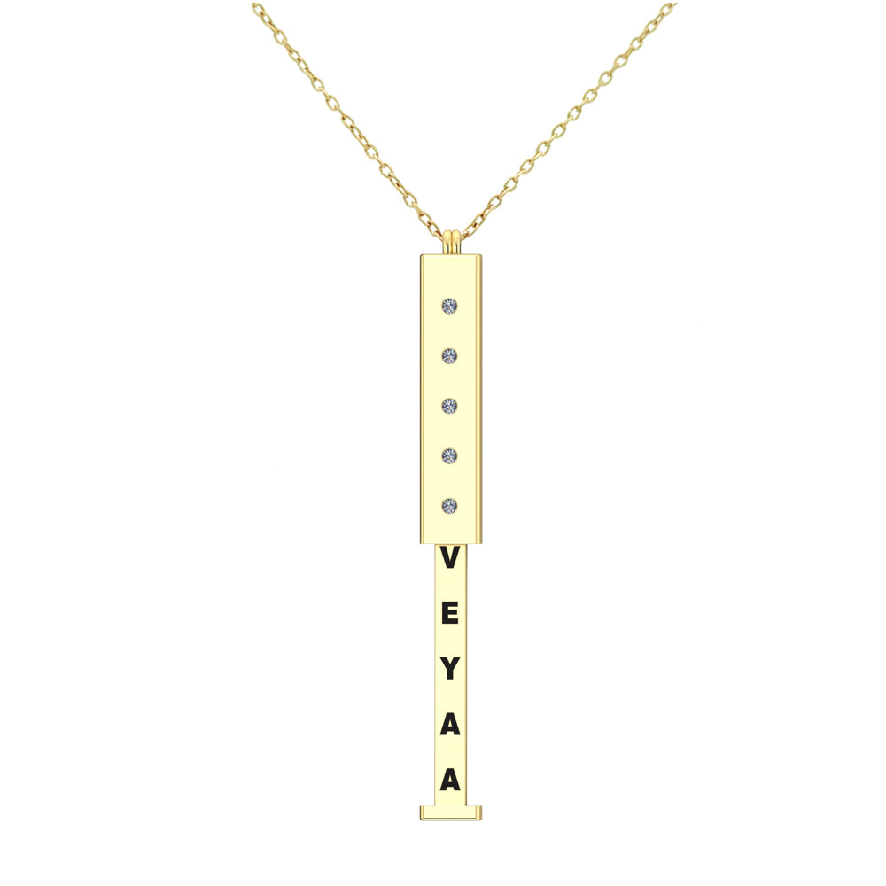 Hidden Name Necklace-Veyaa