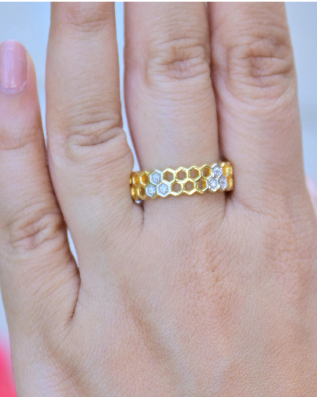 Honey Comb Ring-Veyaa