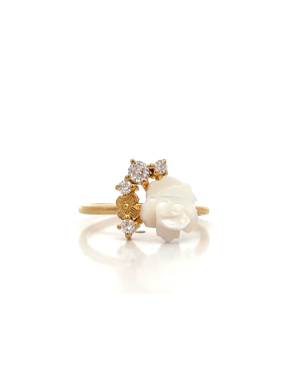 Rosebud 0.20 Carat Diamond Ring-Veyaa