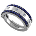 3 IN 1 Diamond and Natural Sapphire Band-Veyaa