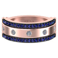 3 IN 1 Diamond and Natural Sapphire Band-Veyaa