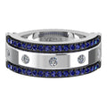 3 IN 1 Diamond and Natural Sapphire Band-Veyaa