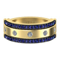 3 IN 1 Diamond and Natural Sapphire Band-Veyaa