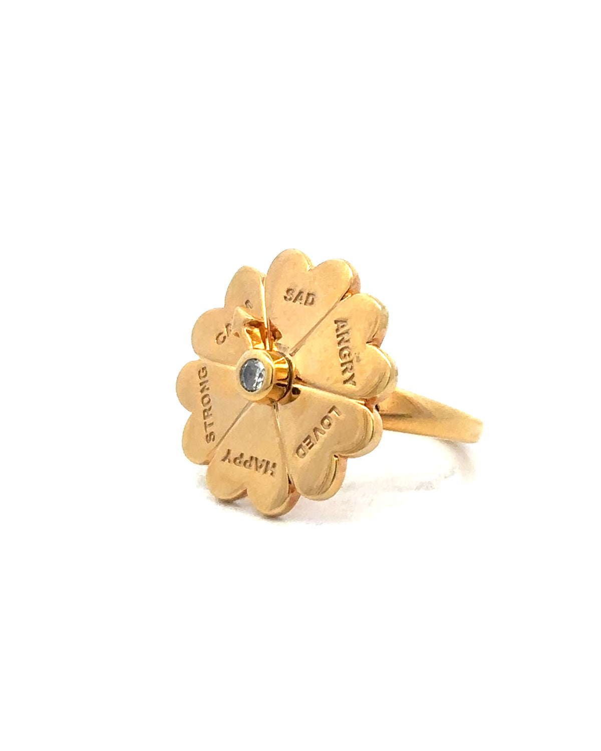 Aura 0.10 Carat Diamond Spin Ring-Veyaa