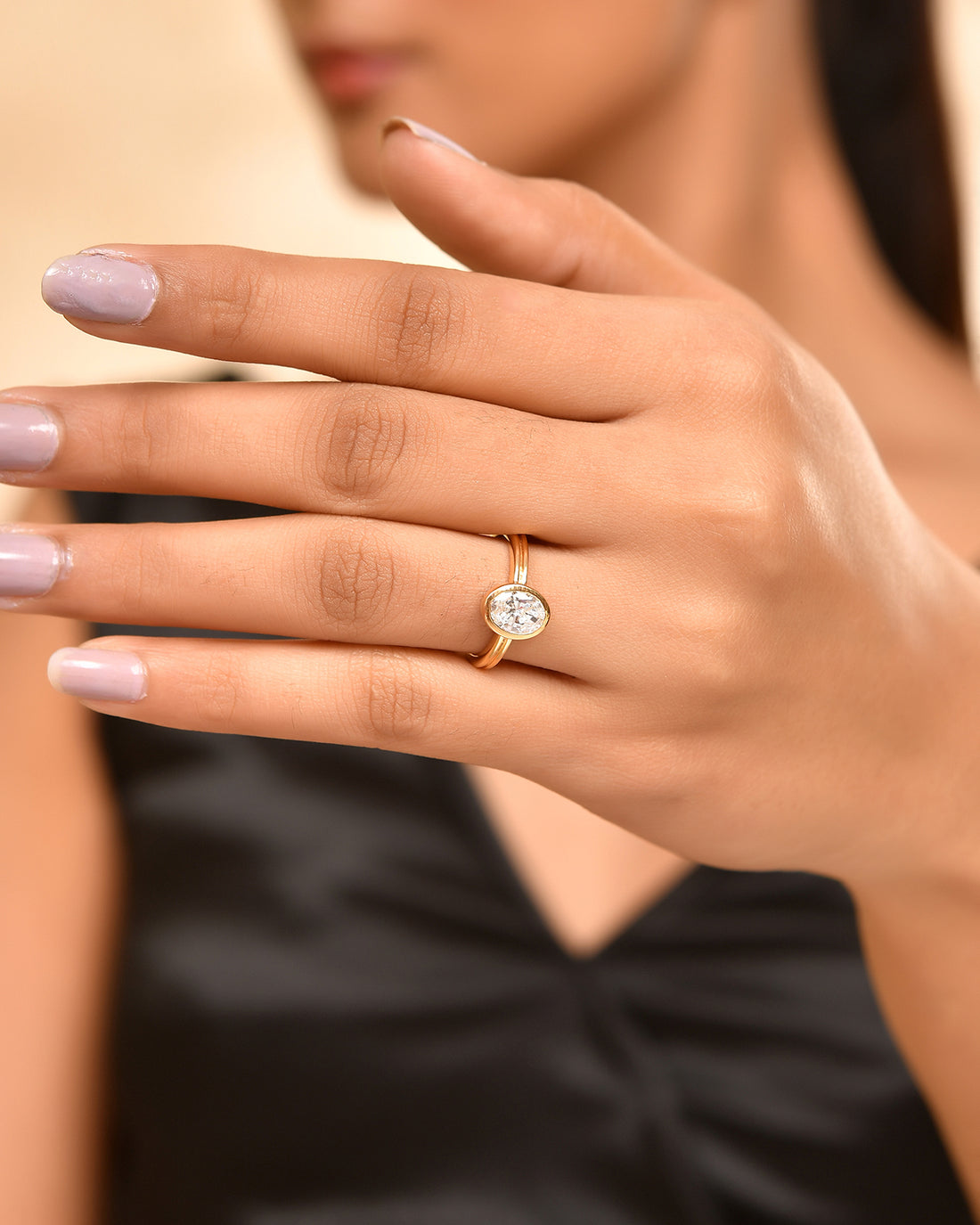 Oval 1ct diamond ring