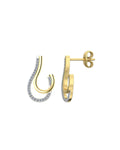 Sway 0.13 Carat Diamond Earrings-Veyaa