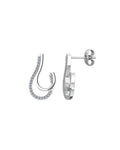 Sway 0.13 Carat Diamond Earrings-Veyaa