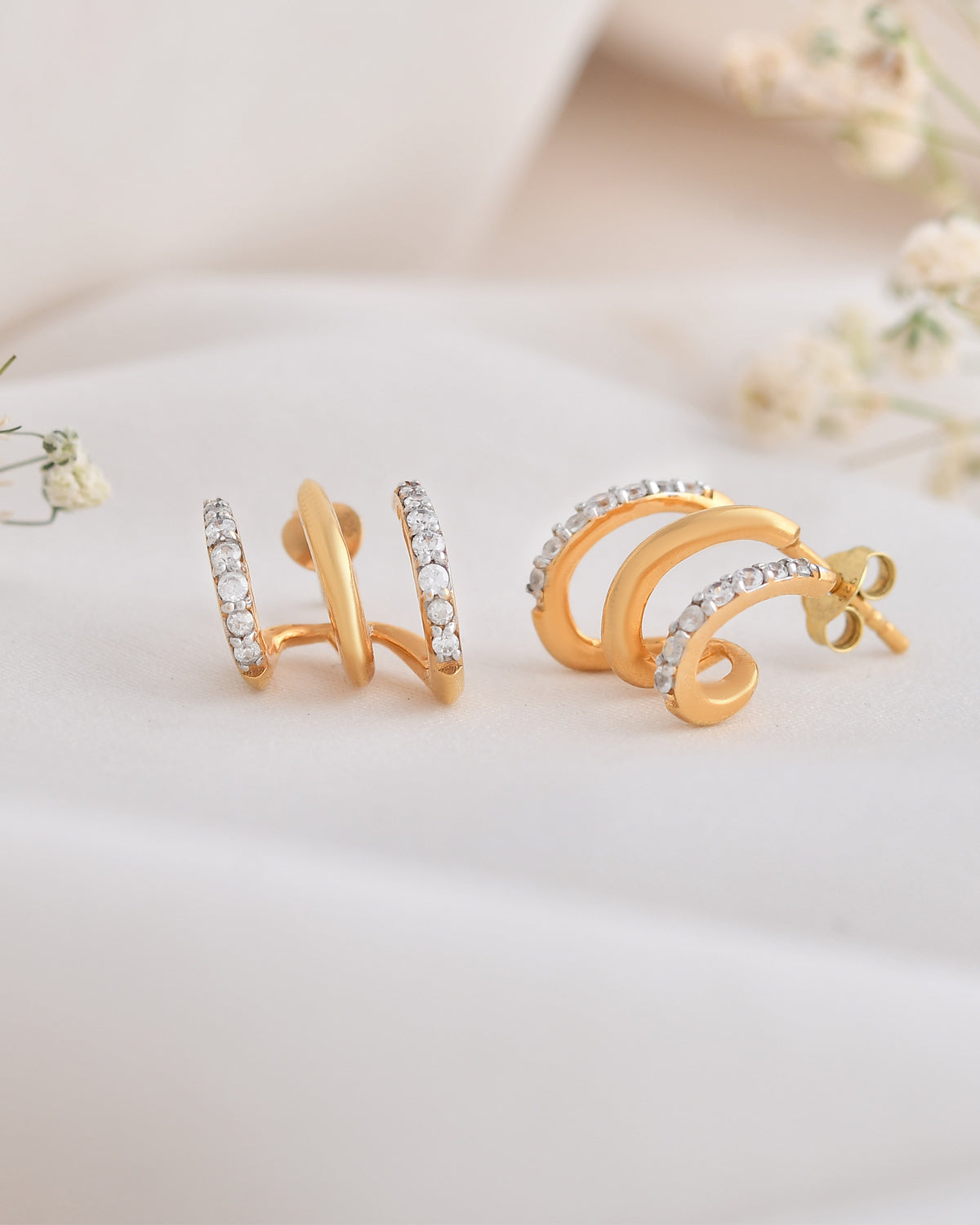 Gleam 0.38 Carat Diamond Earrings-Veyaa