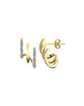 Gleam 0.38 Carat Diamond Earrings-Veyaa