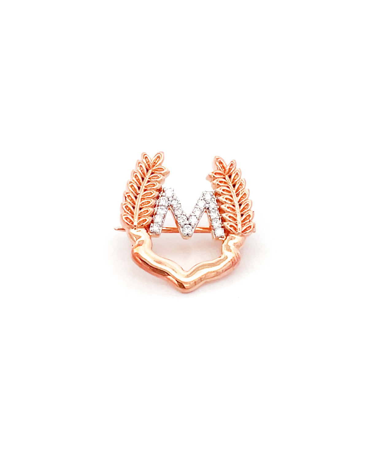 Personalised 0.14 Carat Diamond Brooch-Veyaa