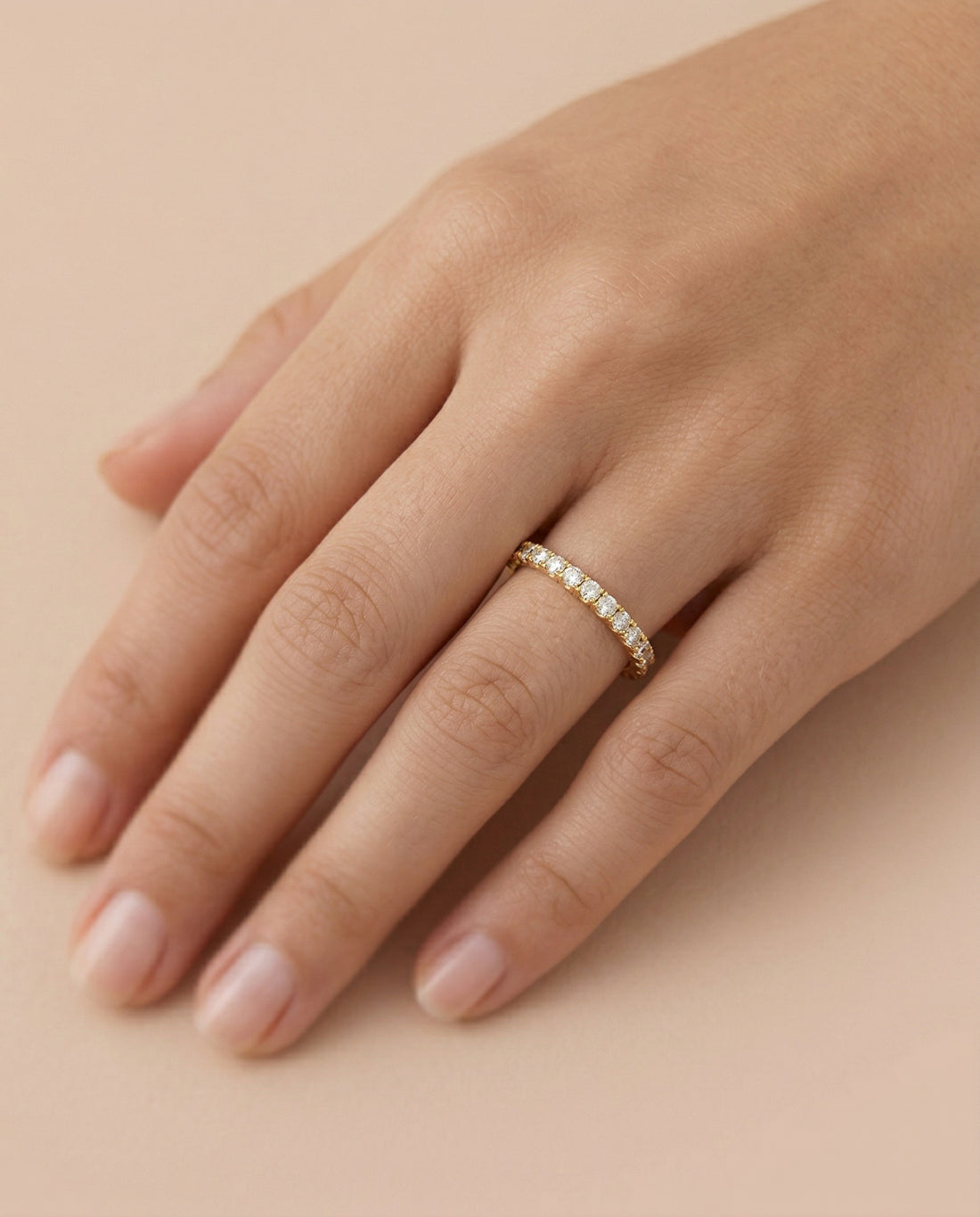 Eternity Diamond Ring (T wt. 0.90 ct)