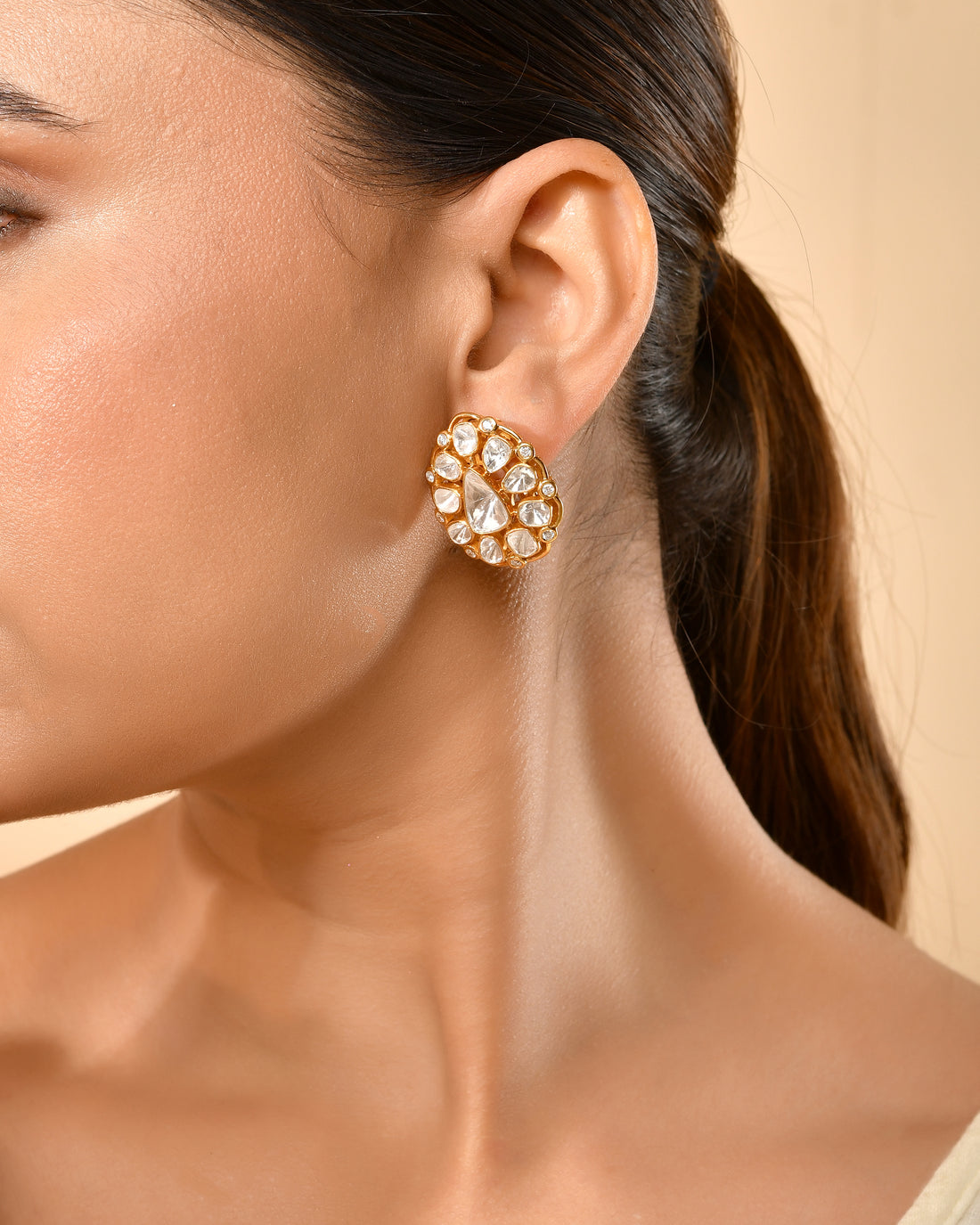 Heritage Polki Earings (T wt. 2.80 ct)