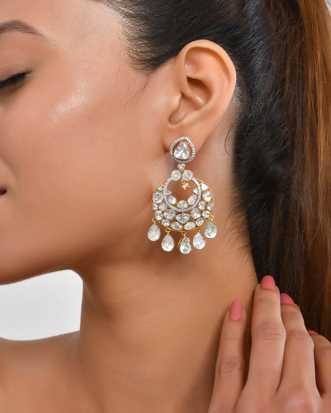 Mumtaaz Diamond Polki Chaandbalis