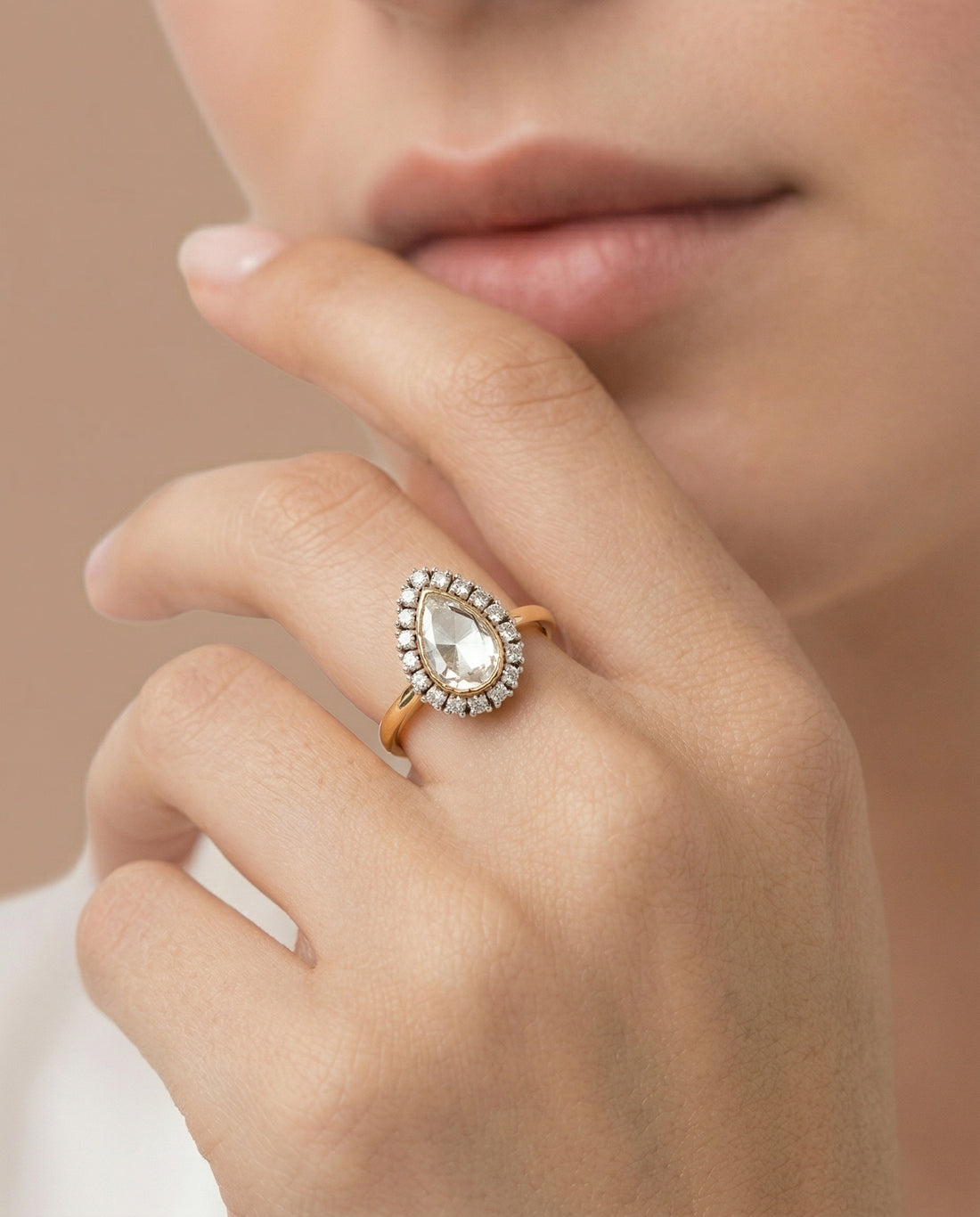 Minimal Polki Classic Ring