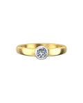 Lily Whirl 0.25 Carat Diamond Ring-Veyaa