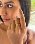 Roller 0.12 Carat Diamond Ring-Veyaa