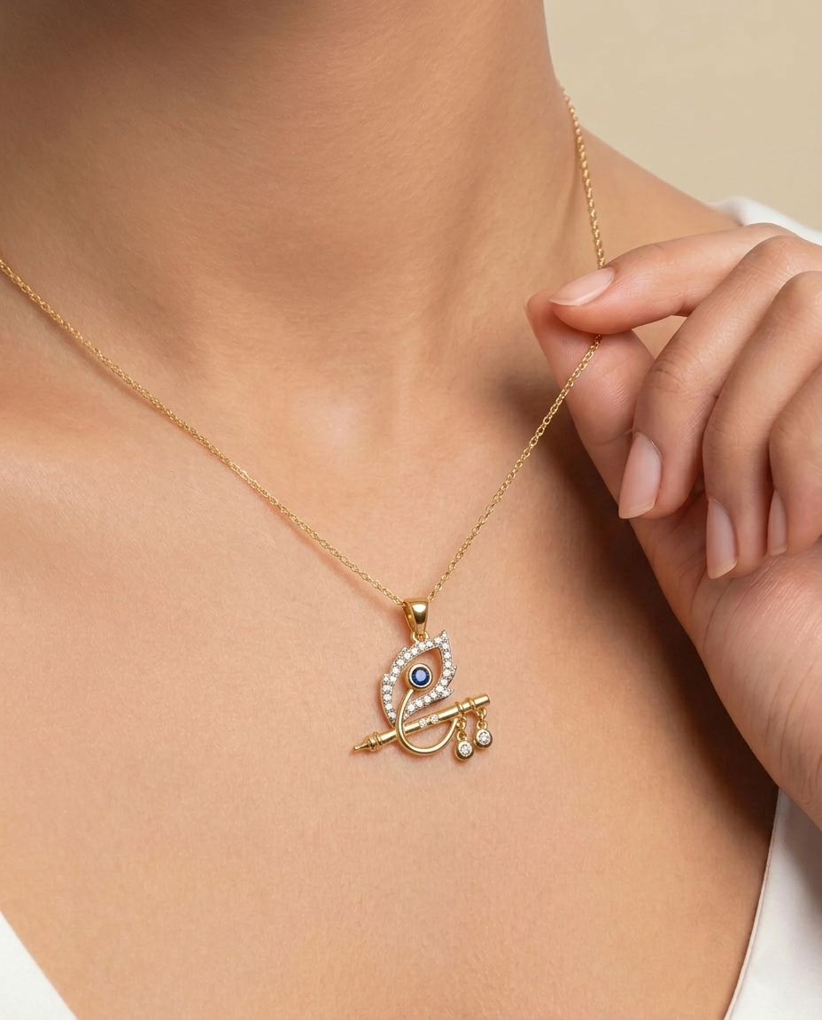 Shri Krishna Pedant (T wt. 0.47 ct)