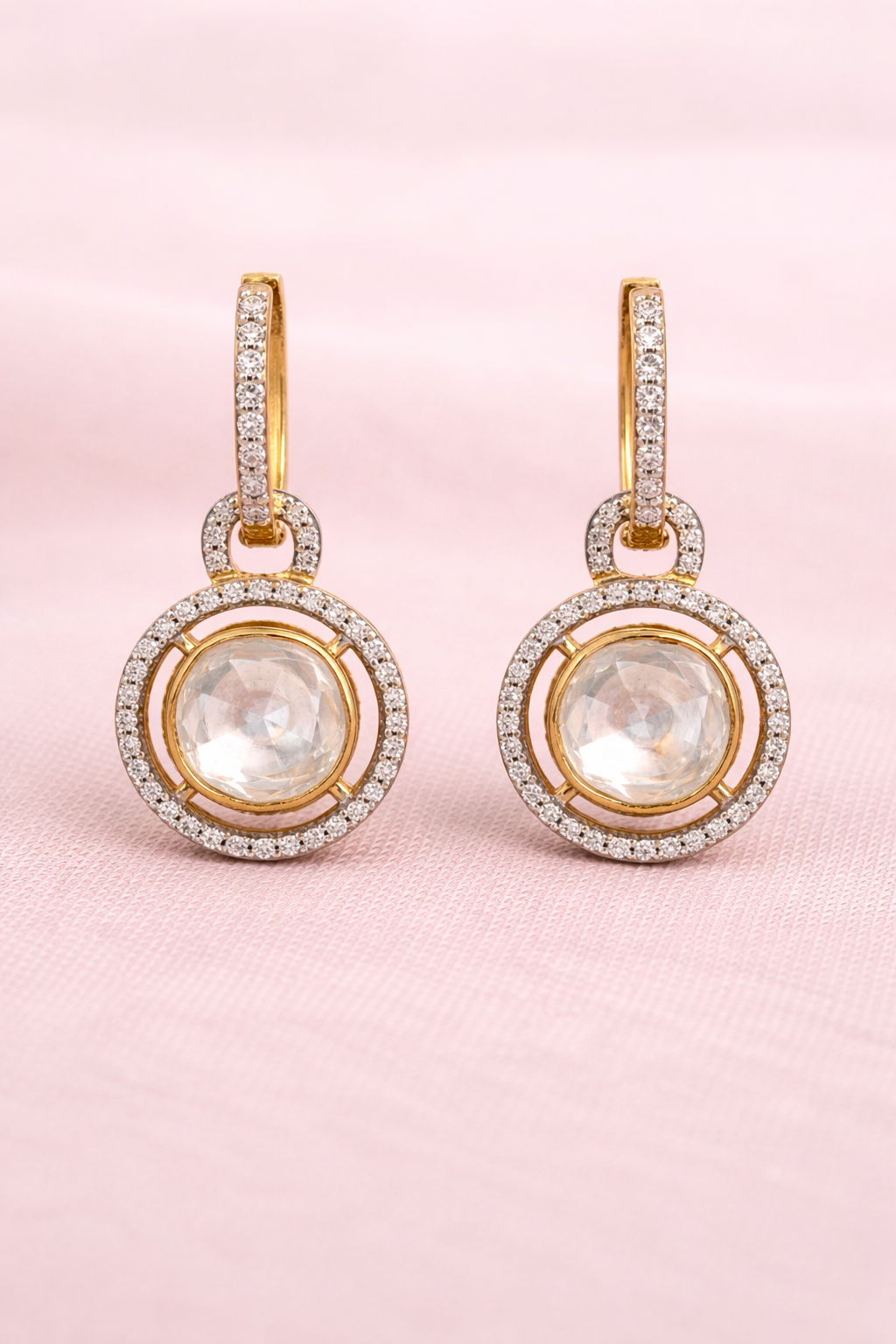 Signature Polki Earrings  (T wt. 2.35 ct)