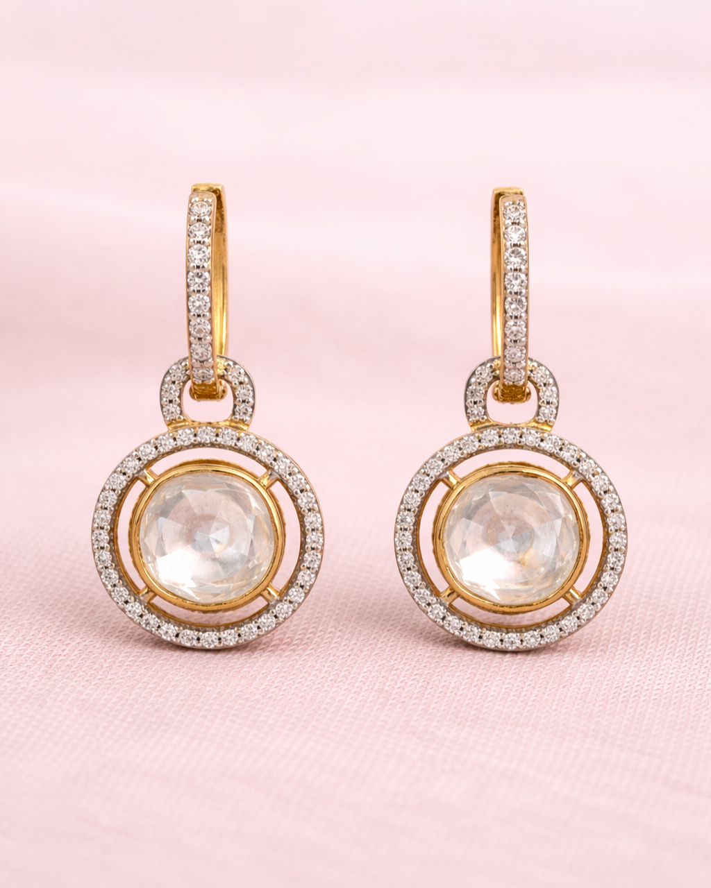 Signature Polki Earrings  (T wt. 2.35 ct)