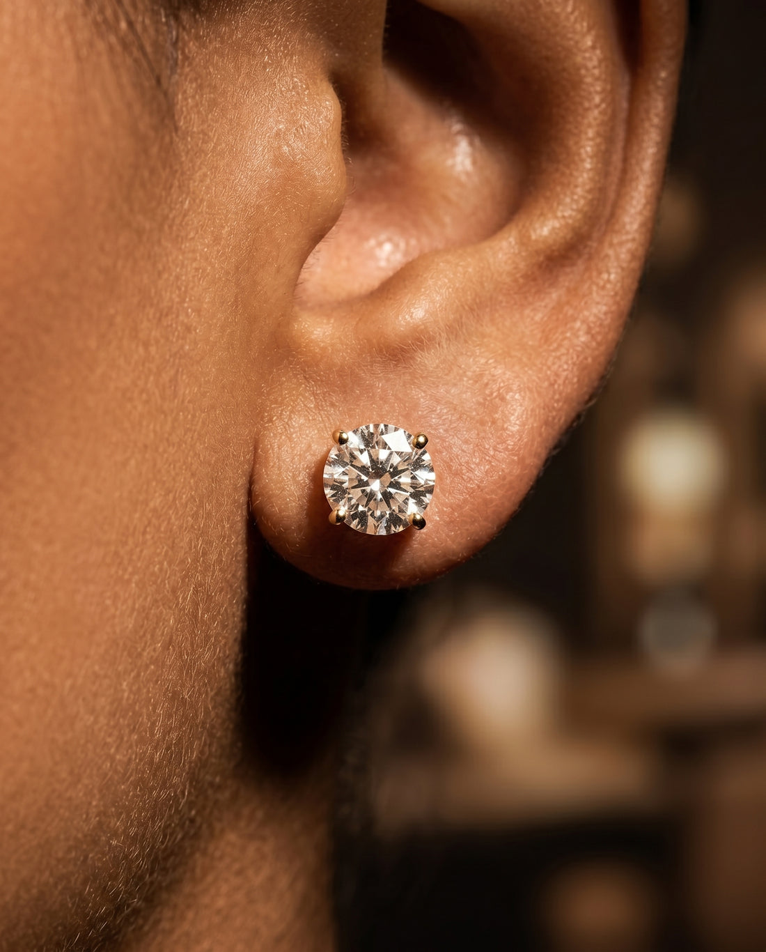Signature Solitaire Studs (T wt. 3.00 ct)