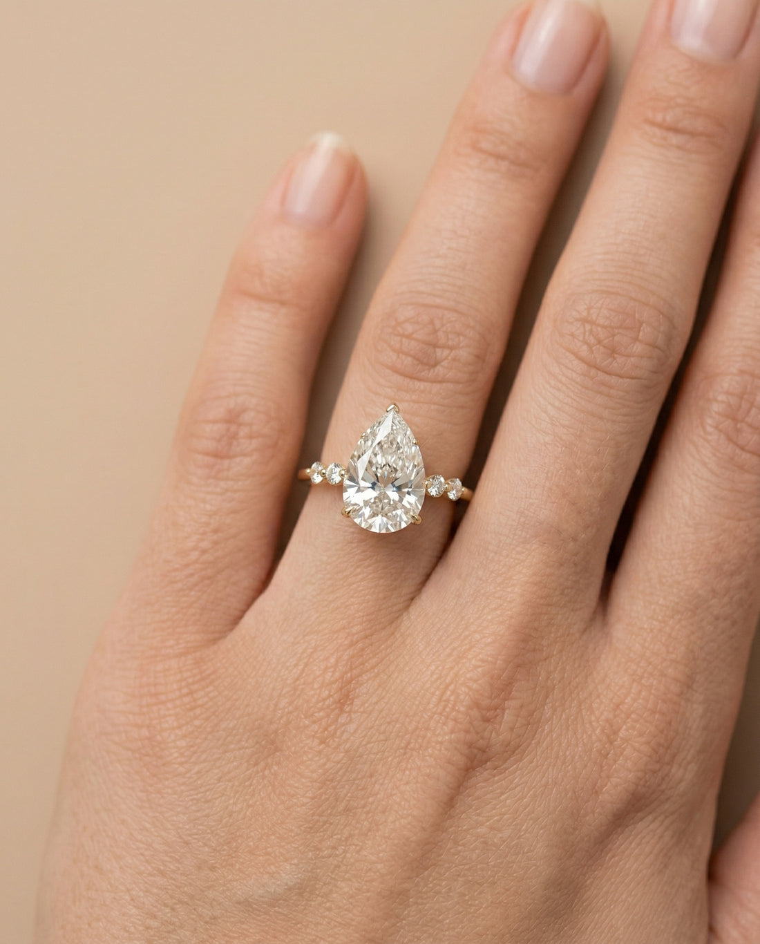 Promise Spark Pear Ring (T wt. 3.12 ct)