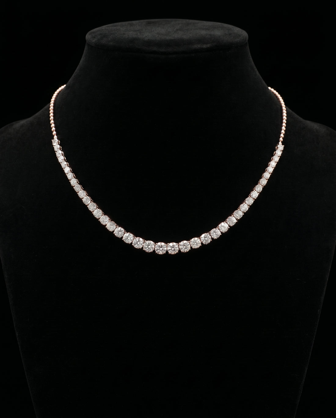 The Signature Diamond Tennis Necklace (T.wt 14.28 ct)